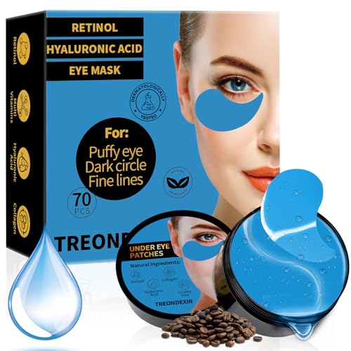 Under Eye Masks for Dark Circles and Puffiness 70PCS, Under
