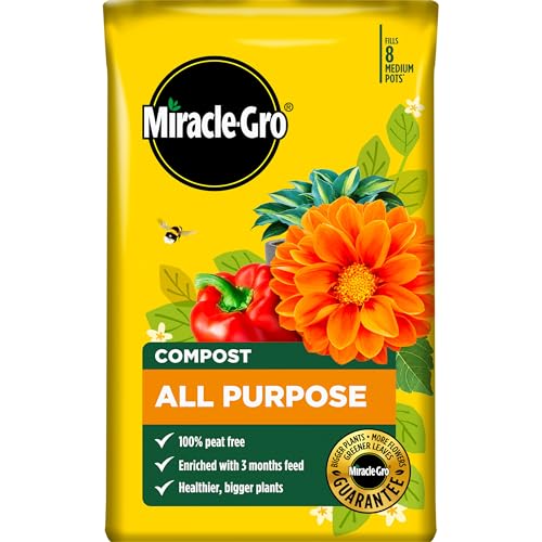 Miracle-Gro Premium All Purpose Compost, PEAT FREE, 40 Litre