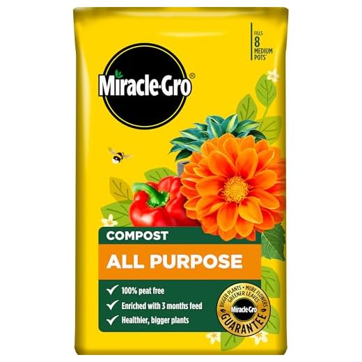 Miracle-Gro All Purpose Compost, PEAT FREE - 40 Litre BAG, (New 2021 Range)