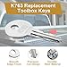 Replacement Toolbox Keys for Weather Guard Truck Tool Box,K763 Pre-Cut Tool Chests Keys for Weather Guard Cabinet Lock,2 pcs