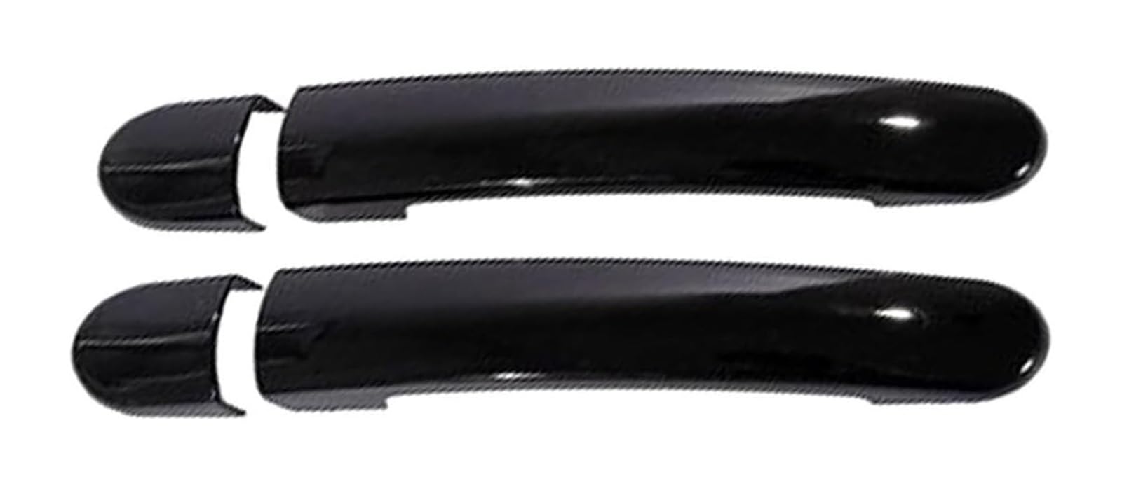 YSBVBLRMRV Car Outside Door Handle Cap for Sagitar A6 2012-2017 No Hole Door Handle & Anti-Scratch Cup Pull Protector Kit(2 Doors Bright Black)