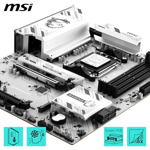 Image of MSI B850 Gaming Plus WIFI6E Motherboard, ATX - Supports AMD Ryzen 9000 /8000 / 7000 Processors, AM5 - DDR5 Memory Boost 8200+ MT /s (OC), PCIe 4.0 x16, M.2 Gen5, Wi-Fi 6E, 2.5G LAN
