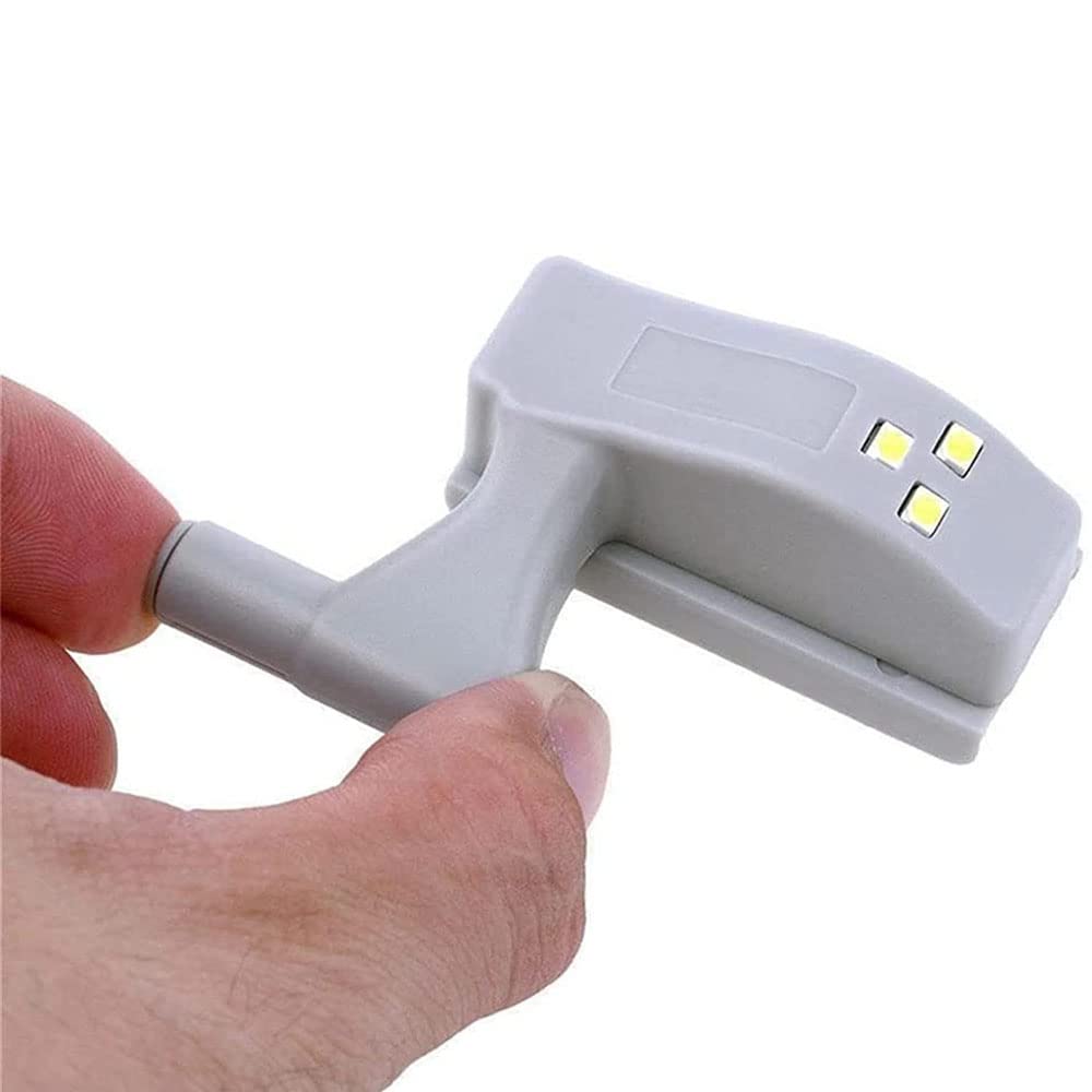 Mihauuke Scharnier-LED-Sensorleuchte, 10er Set, Batteriebetrieben, Für Schränke & Regale