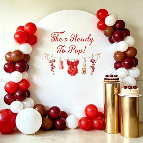 Vinilo decorativo She's Ready to Pop para baby shower miniatura 6