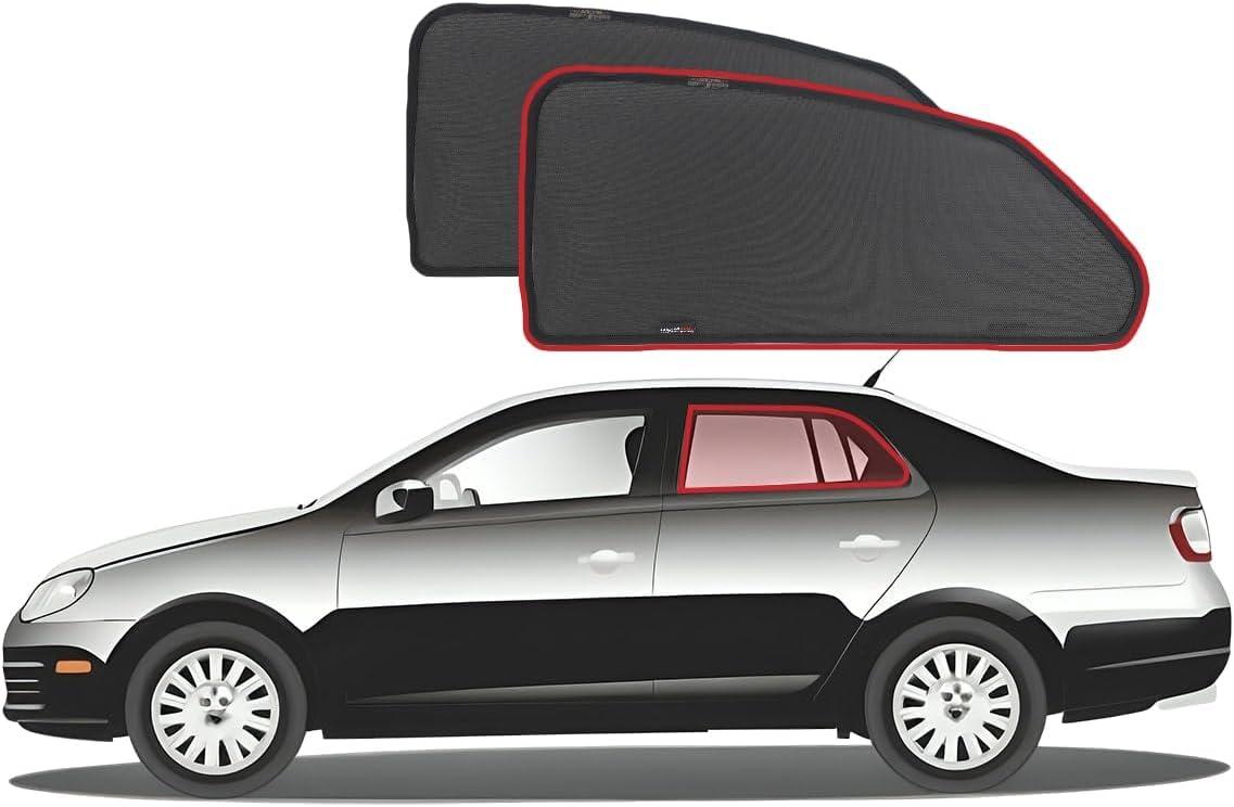 Snap Shades for Volkswagen Jetta Sedan 5th Generation Car Rear Window Shades (A5, Typ 1K5; 2006-2011)