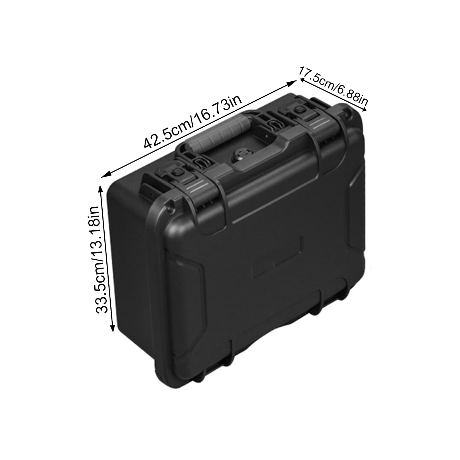 Professionelle Schwarze Hartschalen Tragetasche mit großer Kapazität und stoßfestem Organizer für 4 Geräte