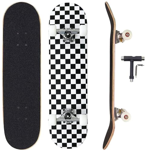 Sumeber Standard Skateboards for Beginners Kids Boys Girls Youths Adults Starter-Complete Skate...