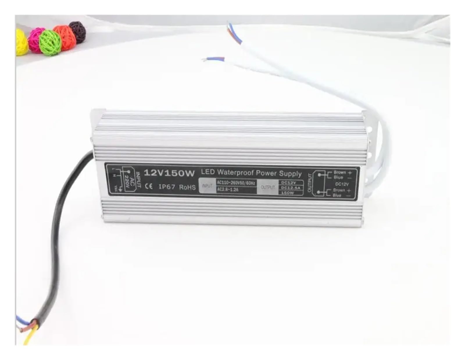 Alimentation LED 150W 24V étanche DC12V transformateur pour barre et ruban