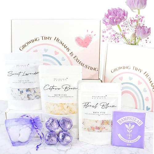 Bellalisia Mum to be Gifts New Mum Pamper Kit. Natural New Mum Gifts and Mum to Be Pamper Kit. Handmade Pregnancy Gifts for Mum Expecting Organic Mummy to Be Gift Hamper Baby Shower Gifts for Mum