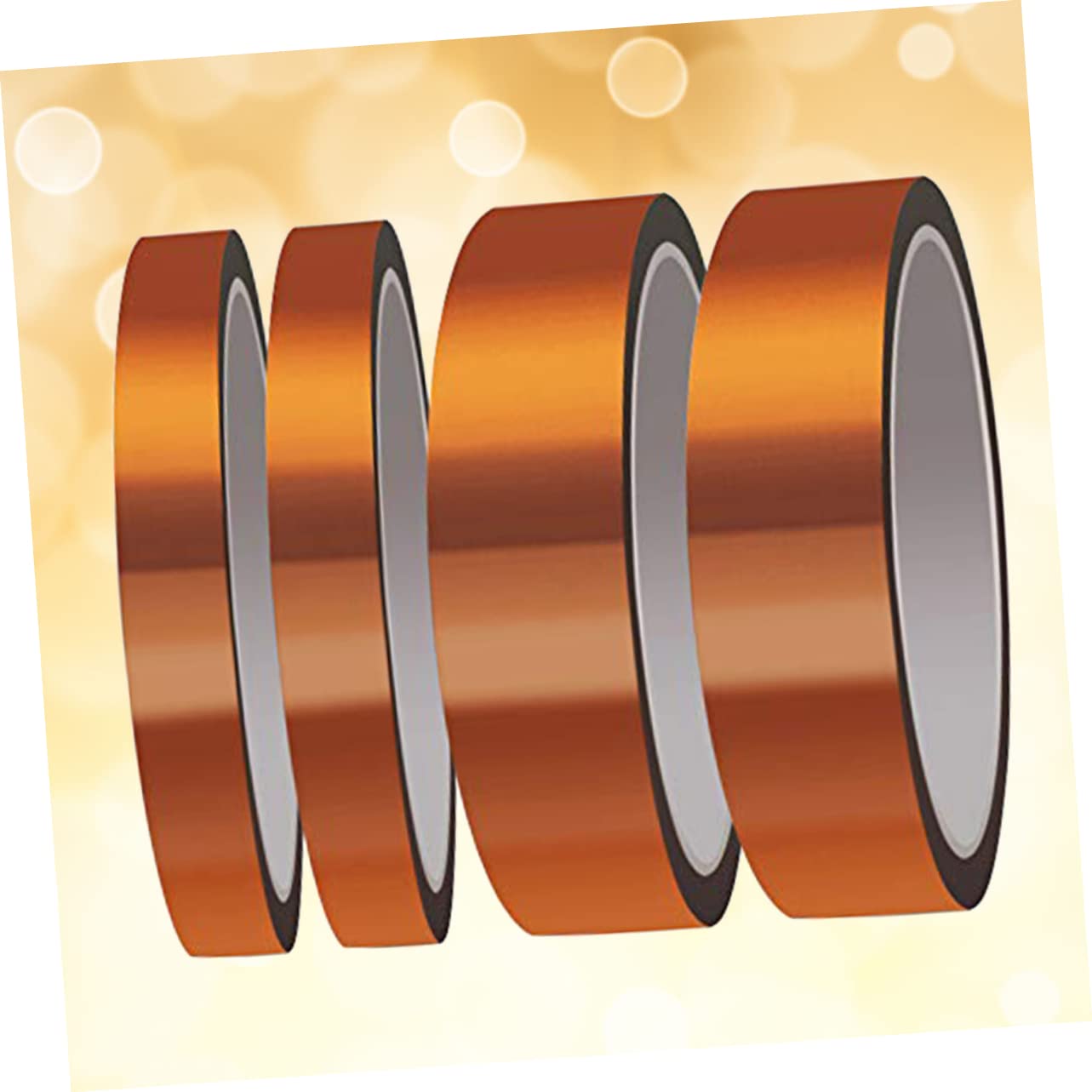 SOLUSTRE Thermal Conductive Adhesive Tape 4 Rolls of Heat Resistant Insulation Tape for Automotive Soldering and Electronics