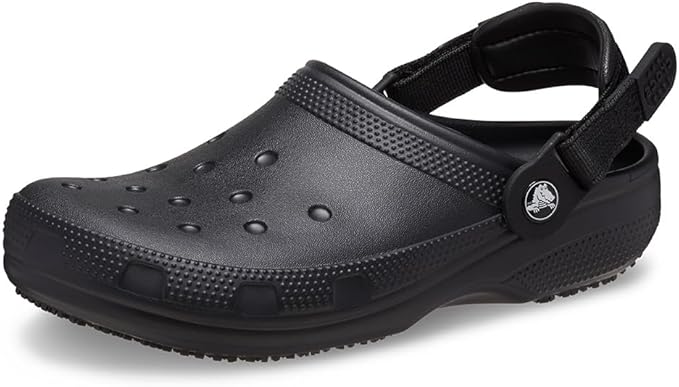 Crocs Unisex-Adult Classic Work Clogs, Adjustable Slip Resistant Work Shoes