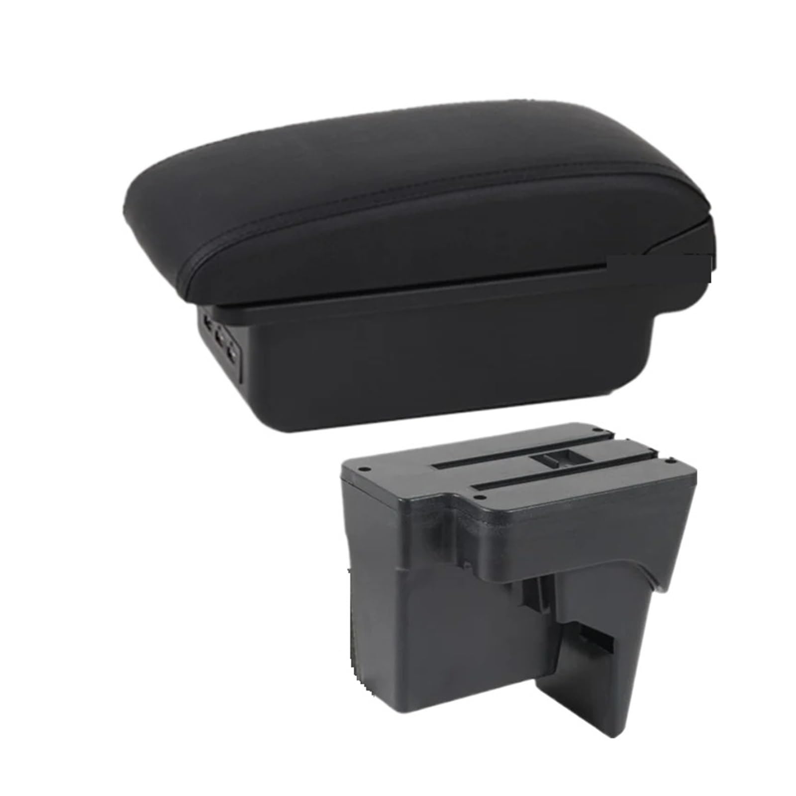 Ecbugat B2 Black Line 3Usb For Kia For K3 Bl7 2023 2024 2025 Car Armrest Storage Box Dedicated Retrofit Interior Accessories Car Armrest Box(B2 Black Line 3Usb)