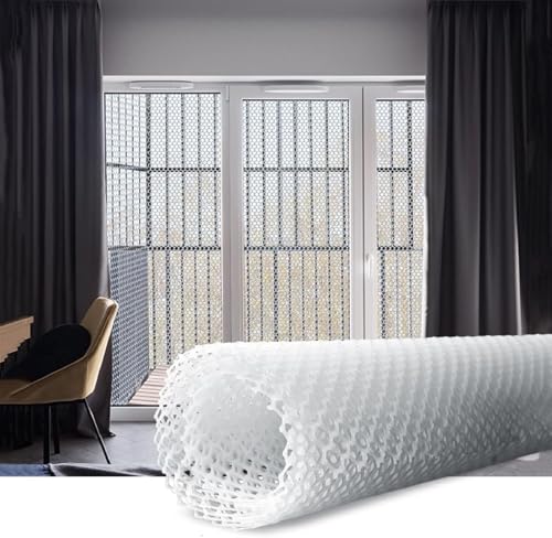 Clôture en plastique avec sangles fixes maillage hexagonal robuste 2x5m polyvalent - 2