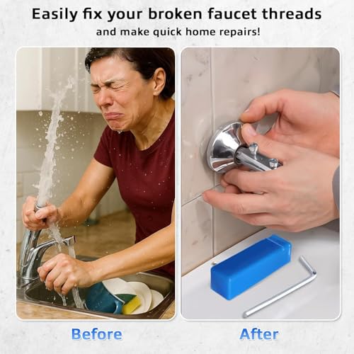 Image of Faucet Angle Valve Broken Wire Extractor,Adjustable Broken Pipe Extractor Universal Tool for Damaged Bolt and Faucet Remover for 1 /2 inch and 3 /4 inch in Stripped Thread, Stainless Steel