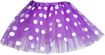 Girls Polka Dots Tutu Skirt Kids Princess Ballet Tulle Tutu Dress-Up Tutu Costume for 3-8Years