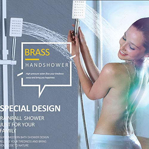 Ensemble de robinets de douche de salle de bain complet avec mitigeur monocommande