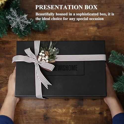 BEWISHOME Watch Winders for Automatic Watches, Automatic Watch Winder Box Watch Spinner with LED Light, 4 Watch Winder with Quiet Running Motor and 6 Storage Case for Man/Woman's Watches, Brown SYQ01Y4