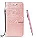 Produktbild TOUCASA Kompatibel mit Huawei P10 Hülle,Brieftasche PU Leder Flip [Ständer Kartenfach][Elefant Prägung] Case Handytasche Klapphülle Kratzfestes Schutz Lederhülle (Rosa)