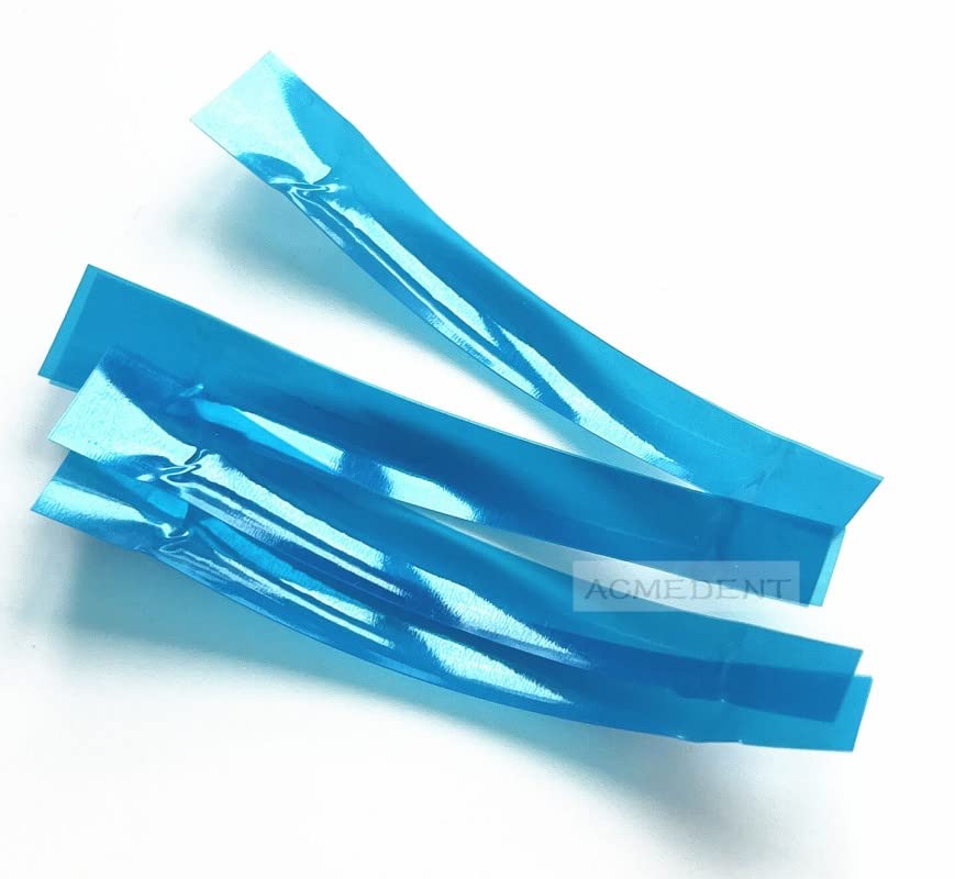 50Pcs Blue View Contoured Anterior Matrices Dental Transparent Blue Strip Best Radian Matrix Strips