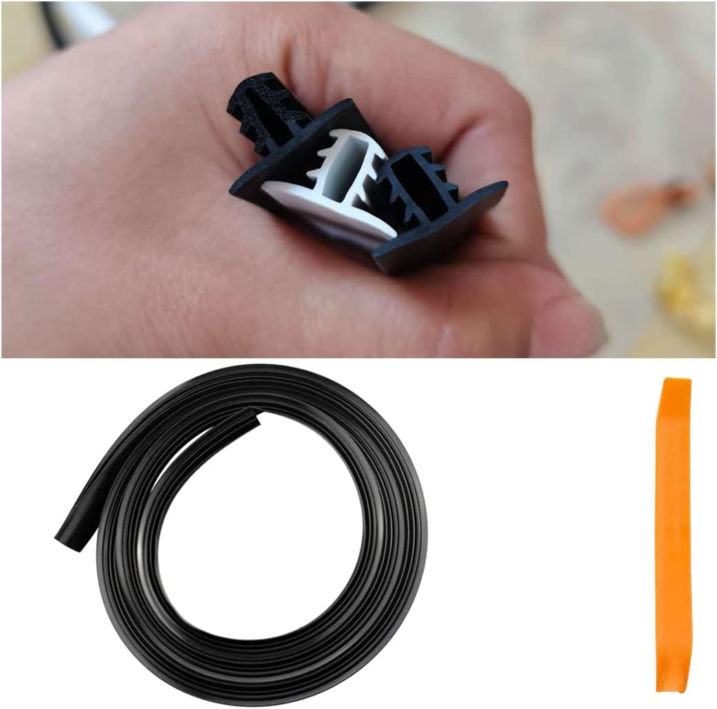 TSUGAMI Car Dashboard Seal Strip, Auto Windshield Rubber Trim Stripping
