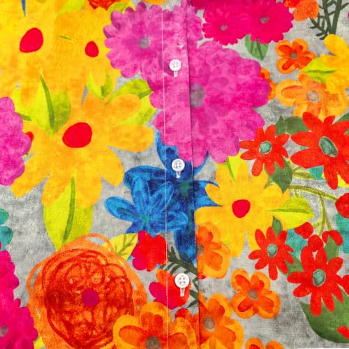 Womens Tops Long Sleeve Shirts Casual Botton Down Floral Printed V Neck Collared Dressy Blouses4