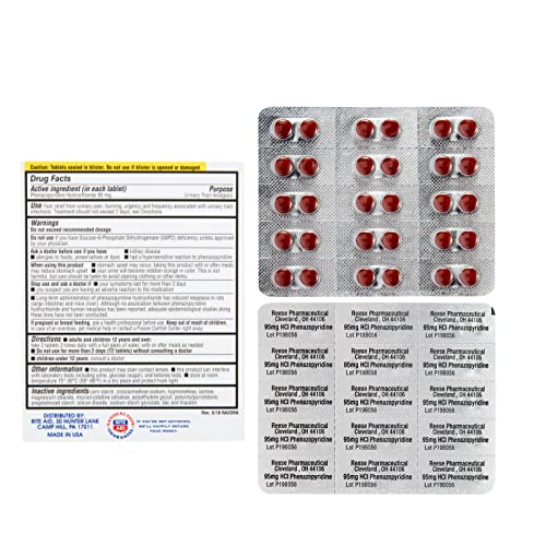 Rite Aid Urinary Pain Relief, Phenazopyridine Hci 95 Mg, 30 Tablets | Uti Relief For Women | Feminine Care Urinary Tract Infection Treatment | Fast Relief For Urinary Pain, Burning, & Urgency #TOP1
