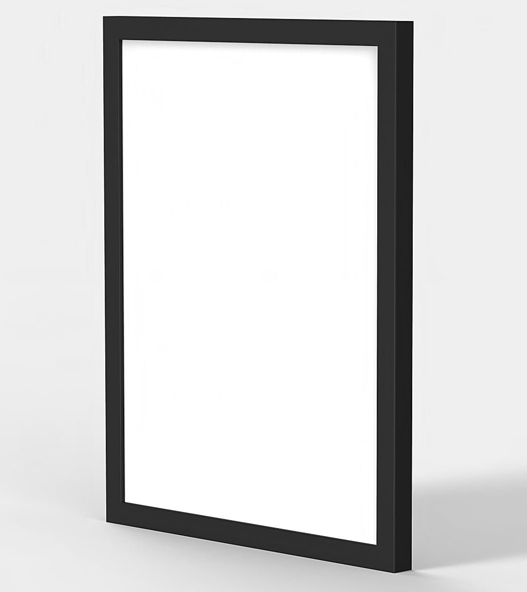 Framesplus Black Modern Style Flat Colourful 100% Wooden Frames Photo Picture Poster Frame 16X8