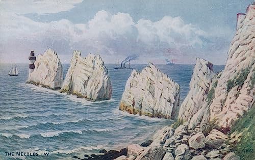 Impression d'art mural les aiguilles de l'Île de Wight Alfred Robert Quinton 60x90cm