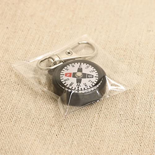 Brújula de bolsillo con llavero para camping y senderismo miniatura 4