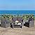 Tangkula 4 Pieces Patio Furniture Set, All Weather Outdoor Sectional Rattan Sofa Set with Cushions & Tempered Glass Table, Wicker Conversation Couch Set for Backyard Garden Poolside