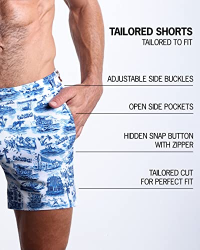 Bang Men's Swimwear - Tailored Shorts - Adjustable Waistband Stretch Quick Dry Swimsuit4