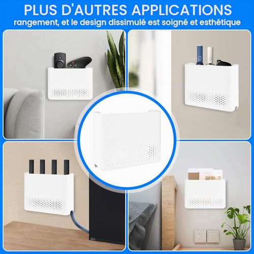 Boîte de Rangement pour Routeur WiFi murale et compacte - 8