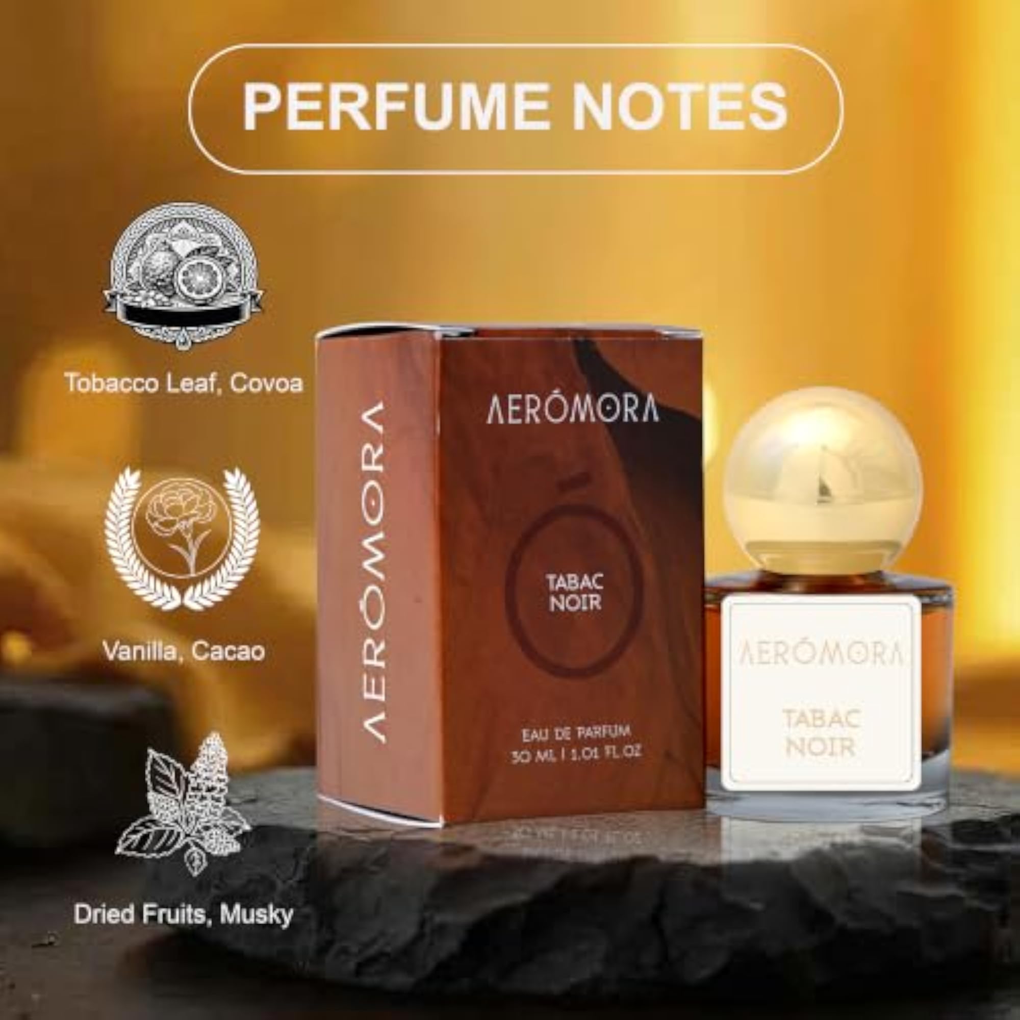 Tabac Noir Unisex Perfume, Elegant Fragrance for Men & Women