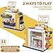 Cash Register Playset for Kids - 48PCS Pretend Play Money, Calculator, Scanner, Credit Card and Play Food for Boys and Girls Ages 3+ (668-125)