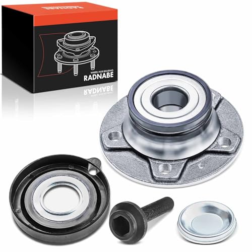 Frankberg Wheel Bearing Hub Wheel Hub Rear Left Right Compatible with A4 8K2 B8 8W2 8WC B9 1.4L-3.2L 2009-2021 A5 8T3 F53 F57 8F7 F5A 1.4L-3.2L 2007-2021 Replace# 8K0598611
