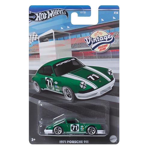 Hot Wheels 1971 Porsche 911 Green Vintage Racing Club miniatura 1
