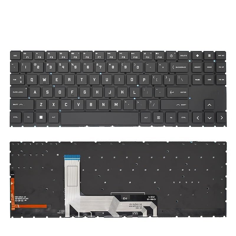 Clavier Américain Omen 15-en Rétroéclairé RGB PC Portable 15-EN0013DX 15-EN0023DX