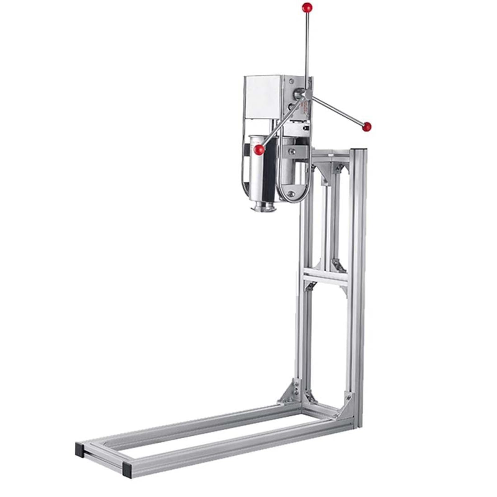 5L Heavy Duty Pionowa Ręczna, Producent Churro, Stal nierdzewna, Wypełniacz pączek do owoców łacińskich, z 6 dyszami i uchwytem roboczym w kształcie litery L