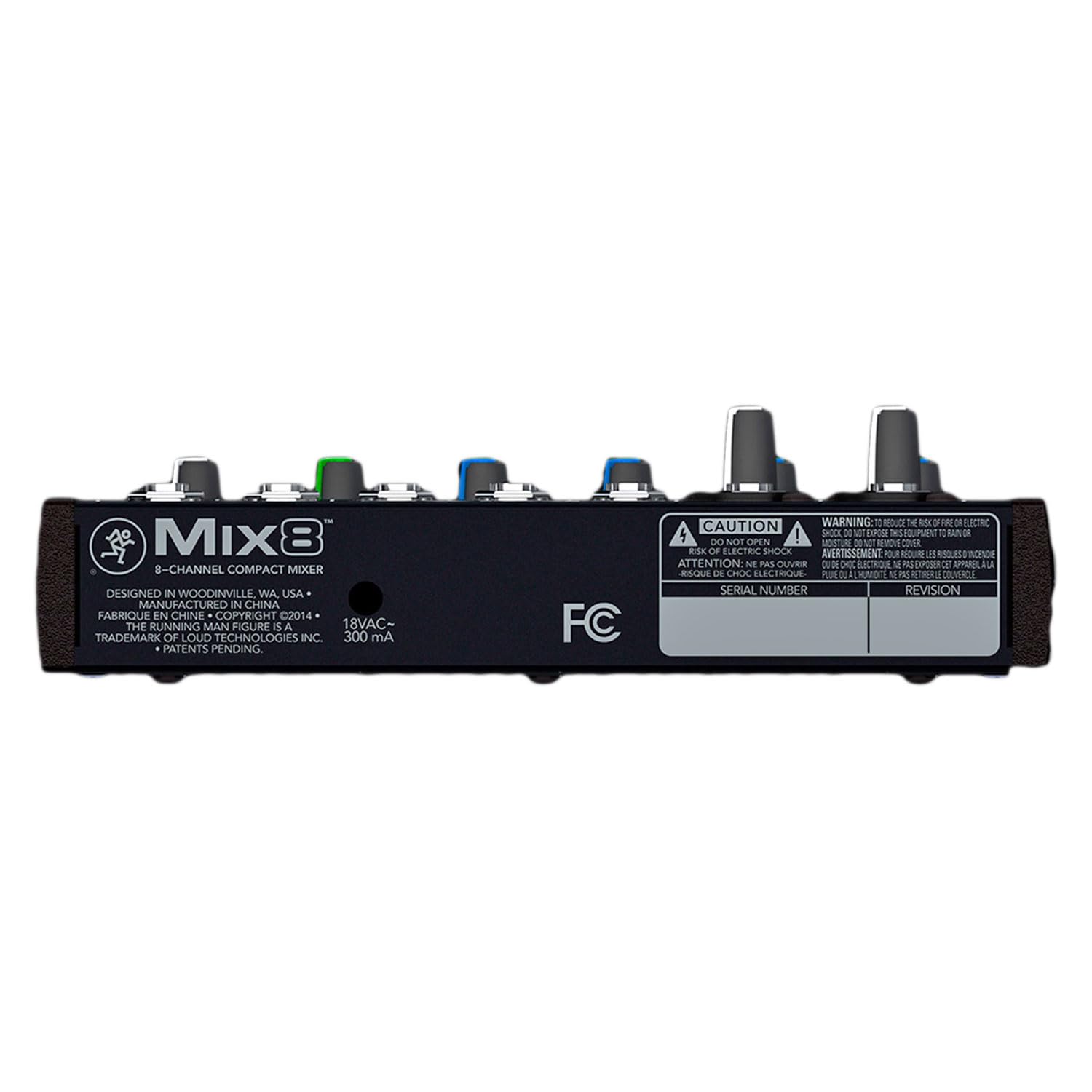 Mackie Mix8 8-Kanal Analog-Mixer Mischpult mit Kopfhörer