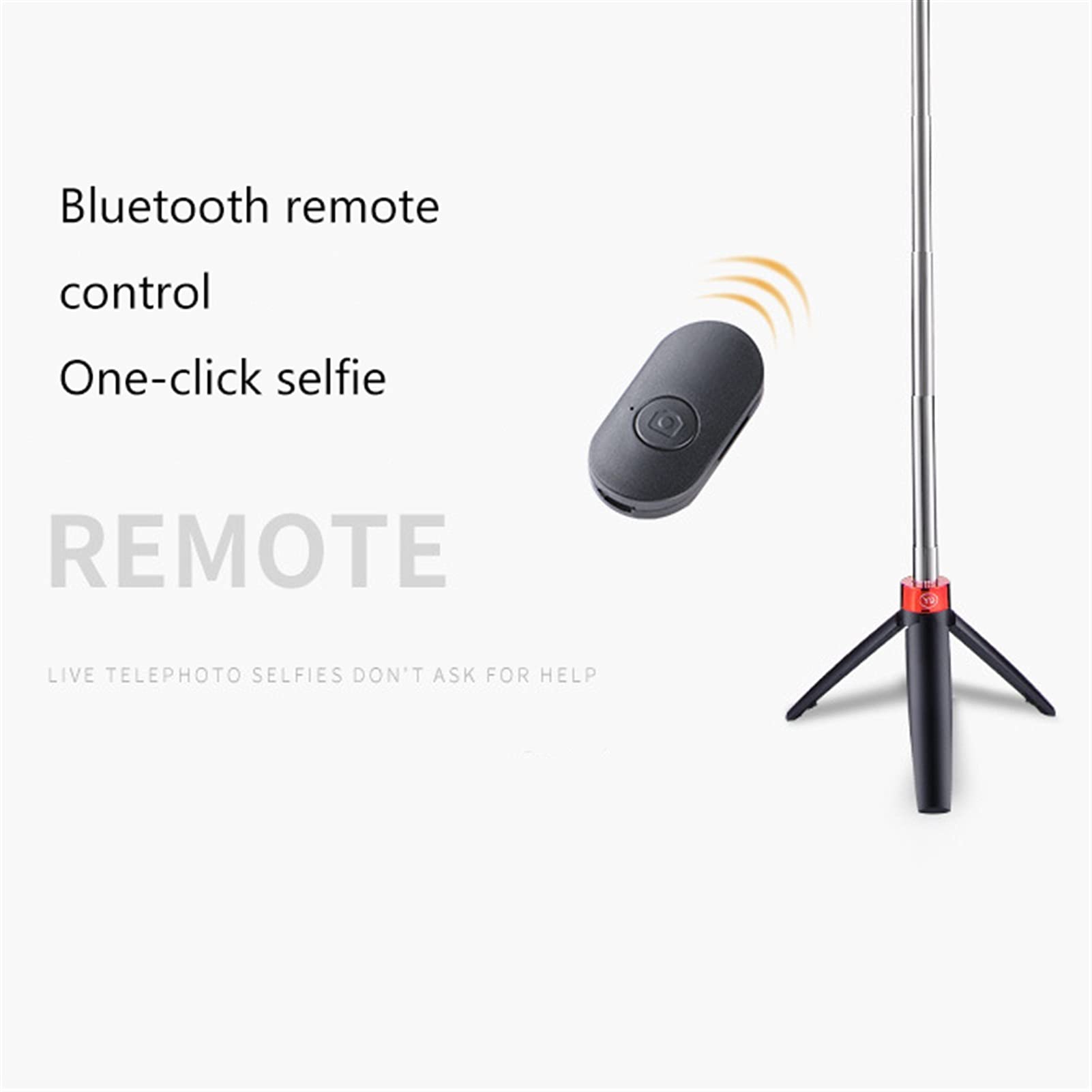 SCRUBY Przenośny zintegrowany statyw Selfie Stick Bluetooth Video Live Selfie Stick stojak na telefon