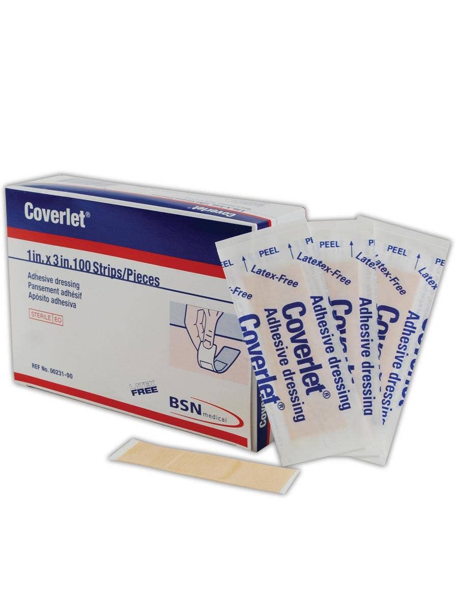 Coverlet Strip Dressings 1" x 3" 100 per Box