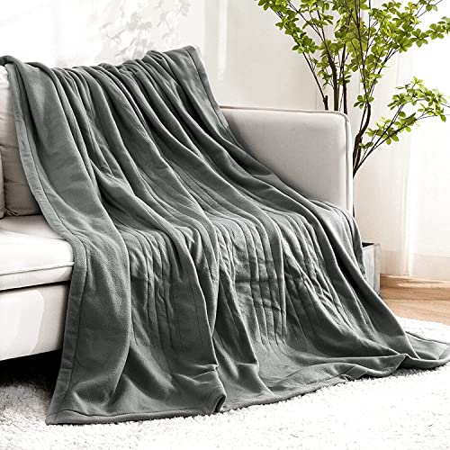 Electric Heated Blanket 50" X 60" With 4 Heating Levels & 6H Timer Auto-Off, Soft Heated Throw Full Body Warming, Sofa Bed Office Use, Machine Washable #TOP6