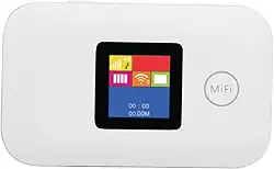 Ymiko Hotspot WiFi 4G LTE Portátil Com Slot SIM, Roteador de Internet Móvel para Uso Em Carro de Acampamento Em Viagens, Suporta 10 Dispositivos, Bateria de 2100mAh, Funciona na Europa Ásia