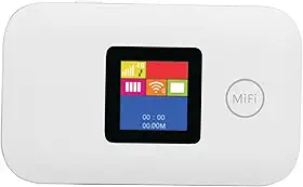 Ymiko Hotspot WiFi 4G LTE Portátil Com Slot SIM, Roteador de Internet Móvel para Uso Em Carro de Acampamento Em Viagens, Suporta 10 Dispositivos, Bateria de 2100mAh, Funciona na Europa Ásia