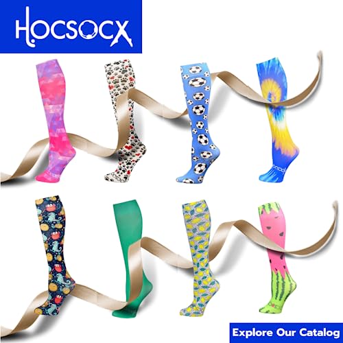 Hocsocx Mountain Peaks Socks Performance Liner Moisture-Wicking Protection for Field Hockey, Ice Hockey, and Soccer4