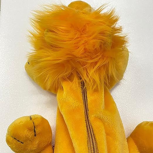 Image of Generic NICI Figure Pouch sunny lion Pencil Case, 3D Plush Pencil Pouch Soft Animal Stationery Cartoon Storage Pen Bag, yellow, 3091018