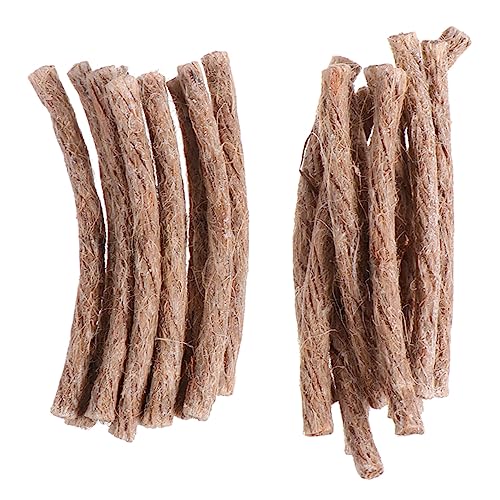 SUPVOX 20Pcs Wick Fire Starter for Camping Barbecue Outdoor Survival Durable Quick Light Cord for Campfires and Emergency Situations