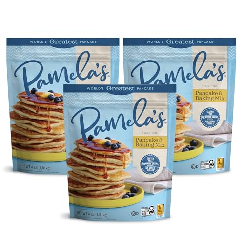 Pamela's Products Gluten Free Baking and Pancake Mix, 4-Pound Bags (Pack of 3)
