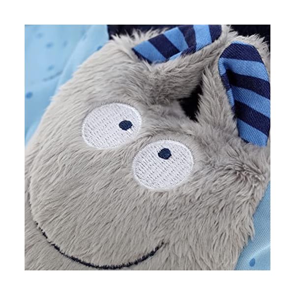 SIGIKID 41099 Schnuffeltuch Fledermaus Urban Mädchen und Jungen Babyspielzeug empfohlen ab Geburt blau – Bild 6