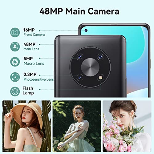 Cubot Unlocked Android Smartphone, Max3 Smartphone Unlocked, 6.1” Fhd+ Screen Unlocked Cell Phone Android 11, 4Gb + 32Gb, 48Mp+8Mp Camera, 4G Dual Sim Unlocked Phones, 5000Mah Battery, Us Version #TOP2